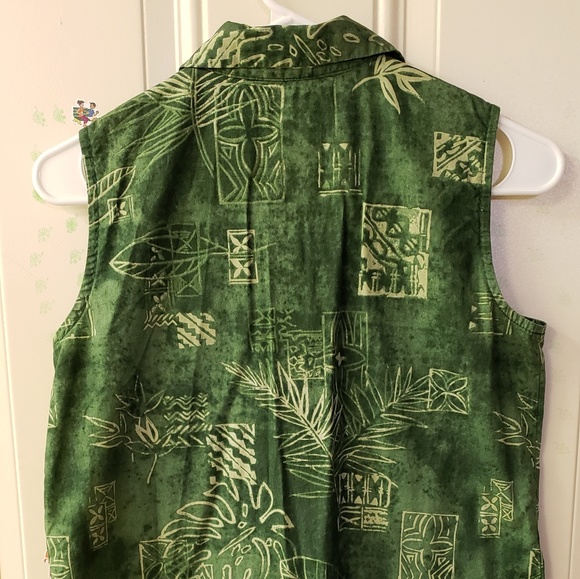 Women Floral Green Shirt - Picture 4 of 5